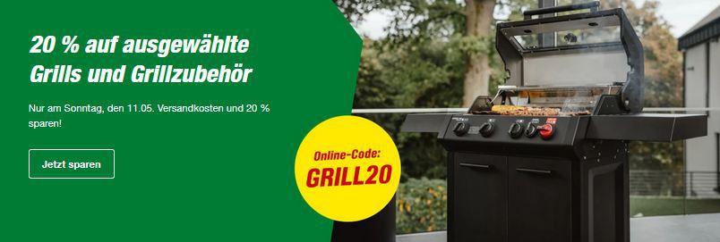 🔥 toom:  20% Rabatt + VSK Frei auf Grills & Zubehör   z.B. Enders Monroe ProX für 499€ (statt 599€)