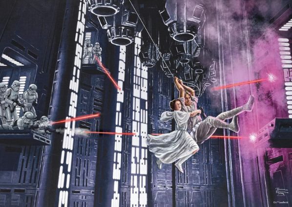 🧩 Schmidt Spiele   Thomas Kinkade, Star Wars On The Run Puzzle für 4,40€ (statt 8€)