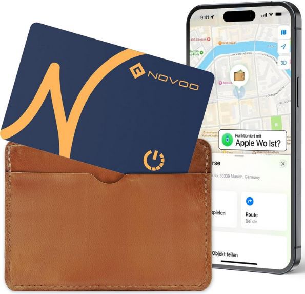 🔎 Novoo Wallet Smart Tag Tracker Karte für iOS für 12,34€ (statt 18€)