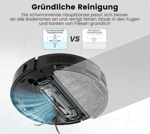 🧹 Airrobo T20+ Saugroboter mit Wischfunktion + Station für 197,59€ (statt 355€)