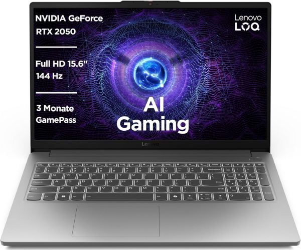 💻 Lenovo LOQ Laptop mit 15,6 FHD, 144Hz, i5 12450HX für 649,99€ (statt 804€)