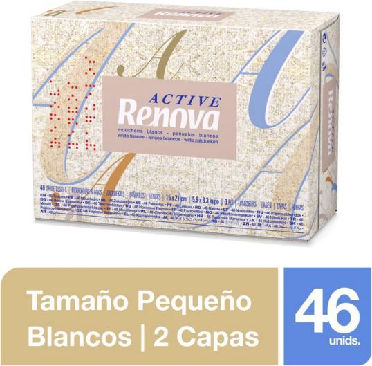 🤧 46er Pack Renova Active Mini Taschentücher für 3,20€ (statt 4€)