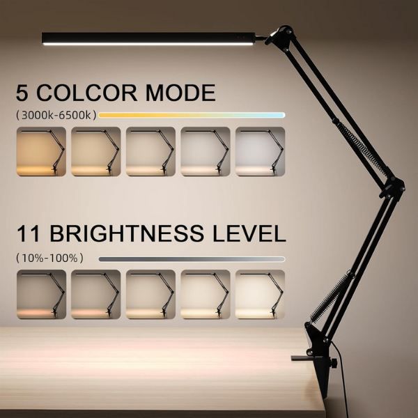 💡 Meltrck LED Schreibtischlampe mit Klemmbefestigung für 13€ (statt 27€)