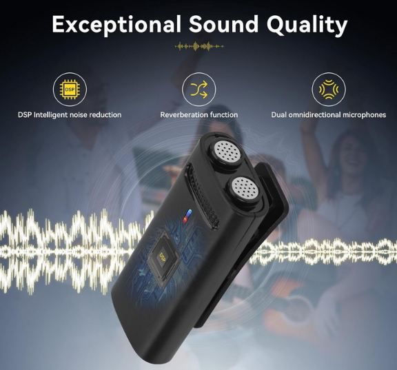 Retekess TG103 Kabelloses Lavalier Mikrofon + Empfänger für 19,88€ (statt 33€)