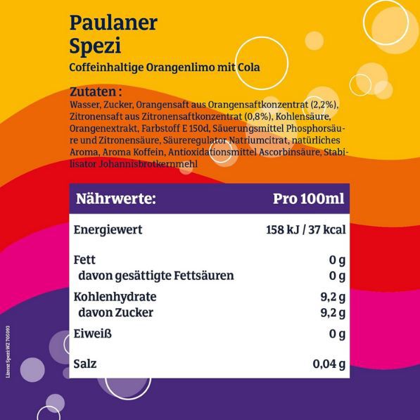 🥤 24er Pack Paulaner Spezi, 0,5L Dosen ab 20,69€ (statt 28€)