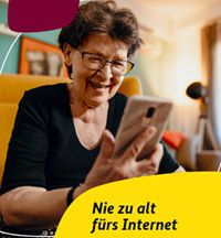 Gratis Broschüre: Nie zu alt fürs Internet