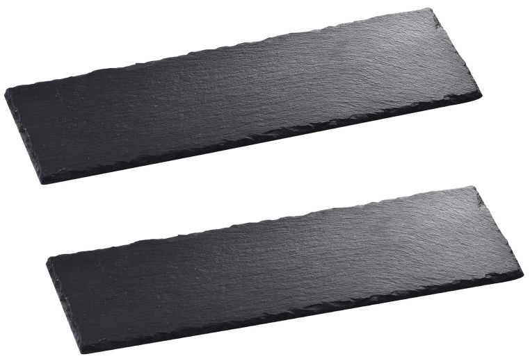 2x MALACASA Servierplatten aus Schiefer (30x10cm) für 8,49€ (statt 17€)