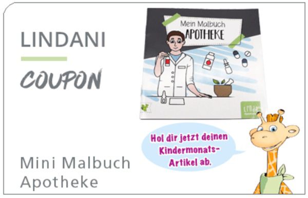 Linda Apotheken: LINDANI Mini Malbuch Apotheke gratis