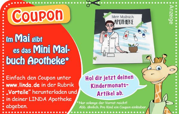 🎨 Linda Apotheken: LINDANI Mini Malbuch Apotheke gratis