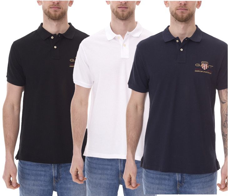 👕 GANT Piqué PoloShirt aus 100% Baumwolle in 3 Farben für je 36€ (statt 53€)