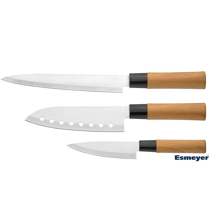 Esmeyer Messerset 3 tlg. im asiatischen Stil für 14,94€ (statt 19€)