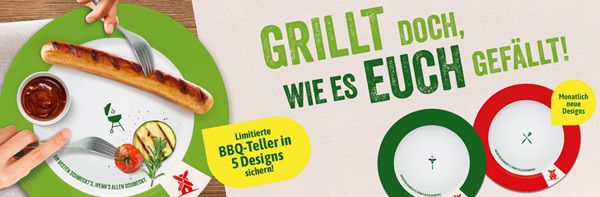 🍖 Mit Kauf von veganen Mühlenprodukten einen BBQ Teller gratis sichern
