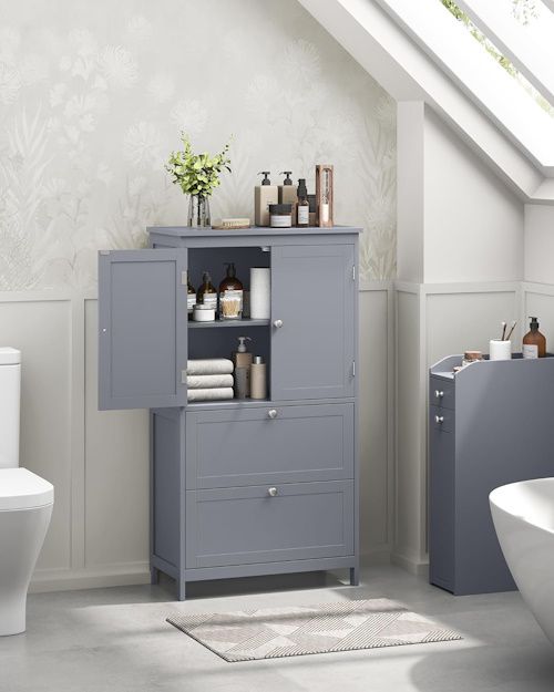 🗄️ Vasagle Badezimmerschrank (30 x 60 x 110 cm) für 53,75€ (statt 84€)