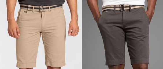 Bruno Banani Chinoshorts + Grütel in 3 Farben ab 19,98€ (statt 40€)