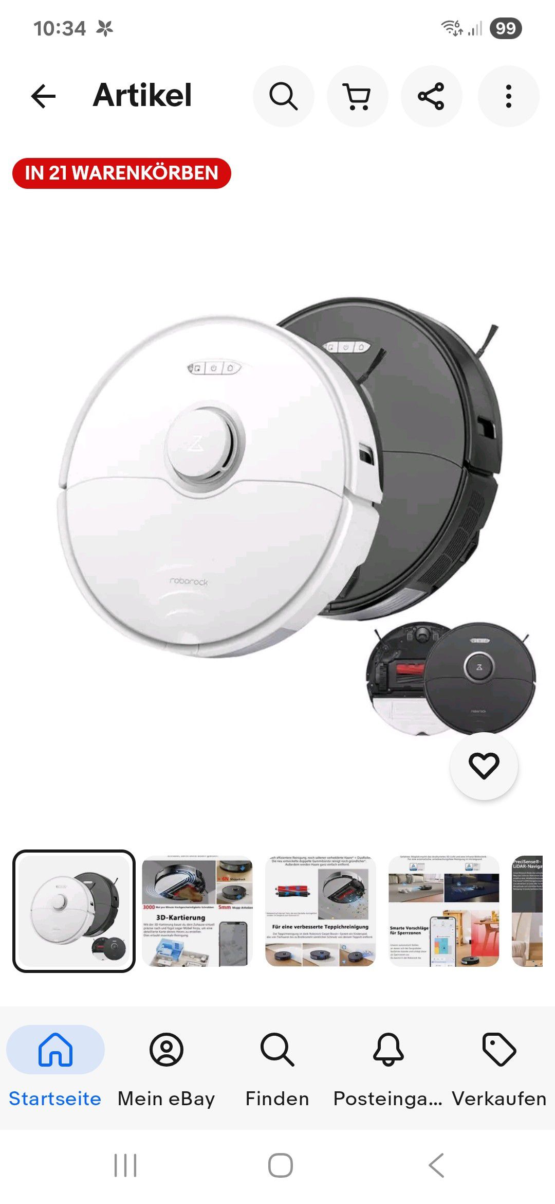 Roborock s8 Zustand gebraucht 143Eur mit Rückgaberecht