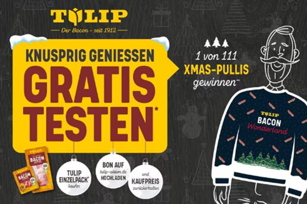 🥓 Wieder da! Tulip Bacon Scheiben oder Streifen gratis ausprobieren   ab 6.10.