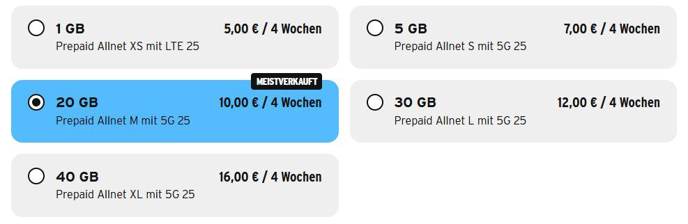 🤯 Congstar Prepaid mit 5G 40GB für 16€ + 16€ Startguthaben + 💰 10€ Bonus