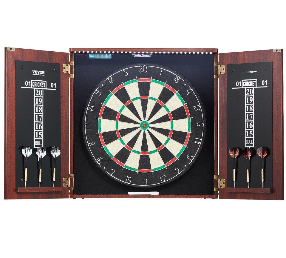 🎯 VEVOR Doppeltür Dartschrank mit LEDs für 55,99€ (statt 63€)