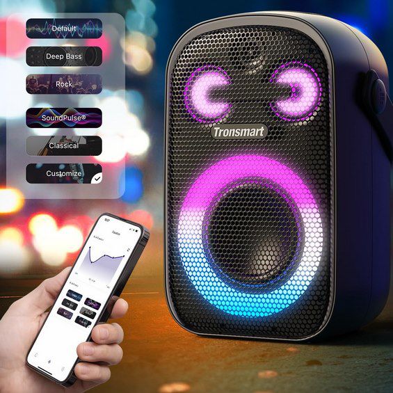 🔊 Tronsmart Halo 100 60W BT 5.3 Lautsprecher mit LEDs für 50,99€ (statt 82€)