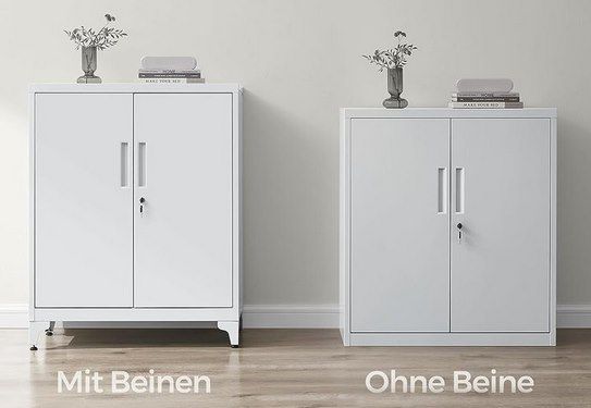 SONGMICS Mehrzweckschrank aus Stahl mit 2 Türen für 66,99€ (statt 76€)