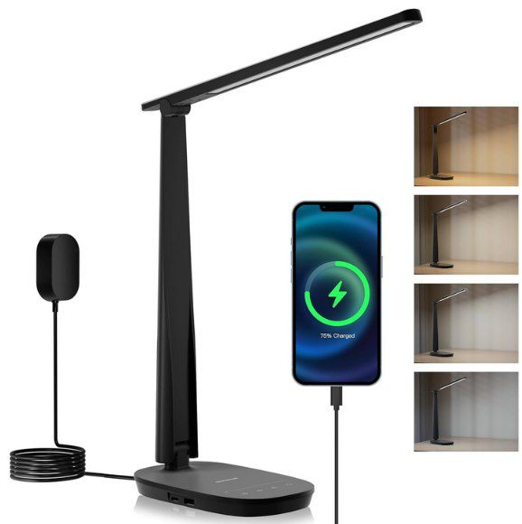 💡 Honeywell Schreibtischlampe mit USB & USB C Port für 25,19€ (statt 35€)