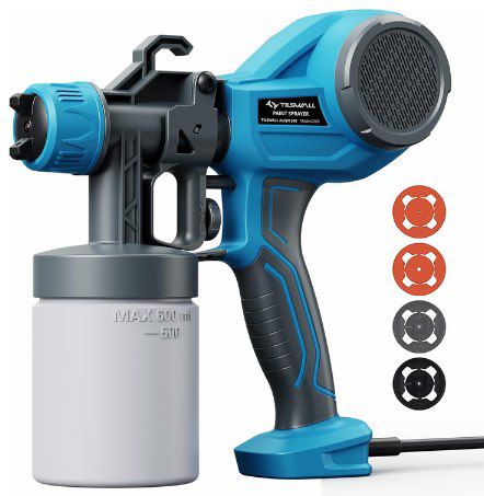 👨‍🎨 Tilswall AL500 Farbsprühsystem mit 4 Düsen & 3 Spritzmustern für 29,69€ (statt 55€)