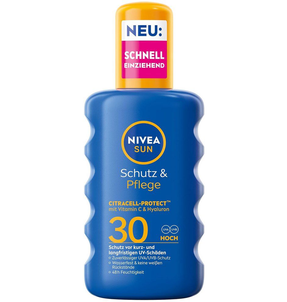 Nivea Sun Schutz & Pflege Spray je 200ml LSF 30 für 6,79€ (statt 8€)