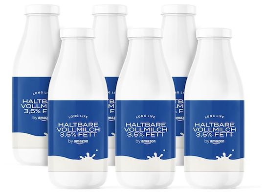 🥛 6L by Amazon Haltbare Milch mit 1,5% oder 3,5% Fett ab 6,05€