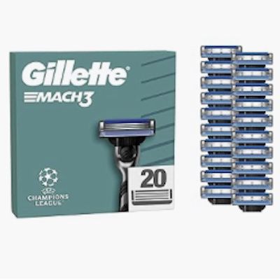 🪒 20x Gillette Mach3 Rasierklingen für 28€ (statt 37€) – 1,40€ pro Stück