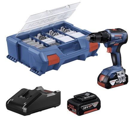 🔋🛠️ Bosch Professional GSR 18V 55 Akku Bohrschrauber inkl. 2x 4.0Ah Akku für 199,99€ (statt 253€)