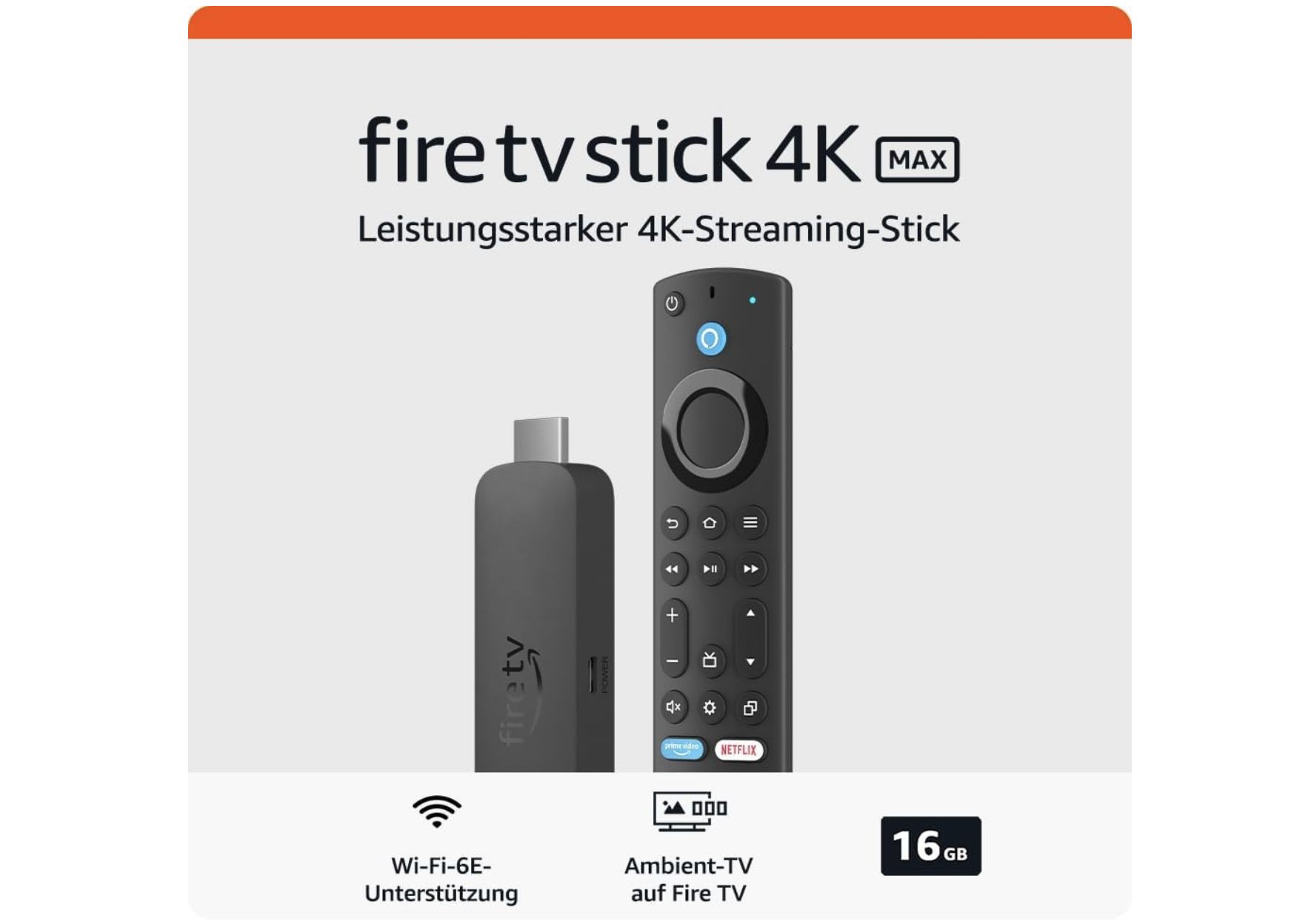 Amazon Fire TV Stick 4K Max für 56,99€ (statt Neu 72€)
