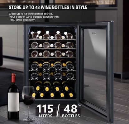 🍷🍇 HCK Weinkühlschrank mit 115L für 375€ (statt 457€)