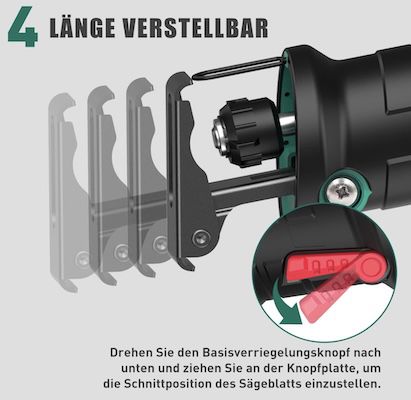 🔋🪚 HYCHIKA 18V Universal Akku Säbelsäge für 70,54€ (statt 83€)