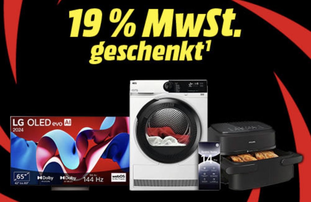 🔥 Media Markt + Saturn schenken euch 19% MwSt. z.B. PS 5 (slim) Bundle für 378€ (statt 439€)