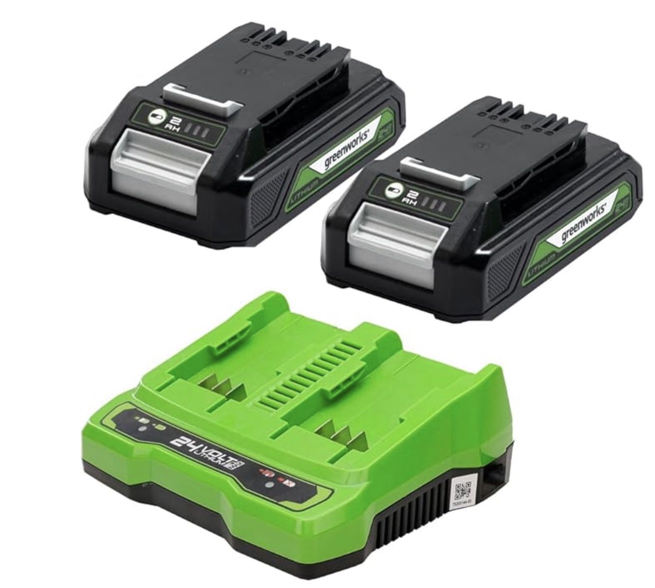 ⚡🔋 Greenworks GSK24B2X   2x 24V Akkus & Doppelladergerät für 84,99€ (statt 100€)