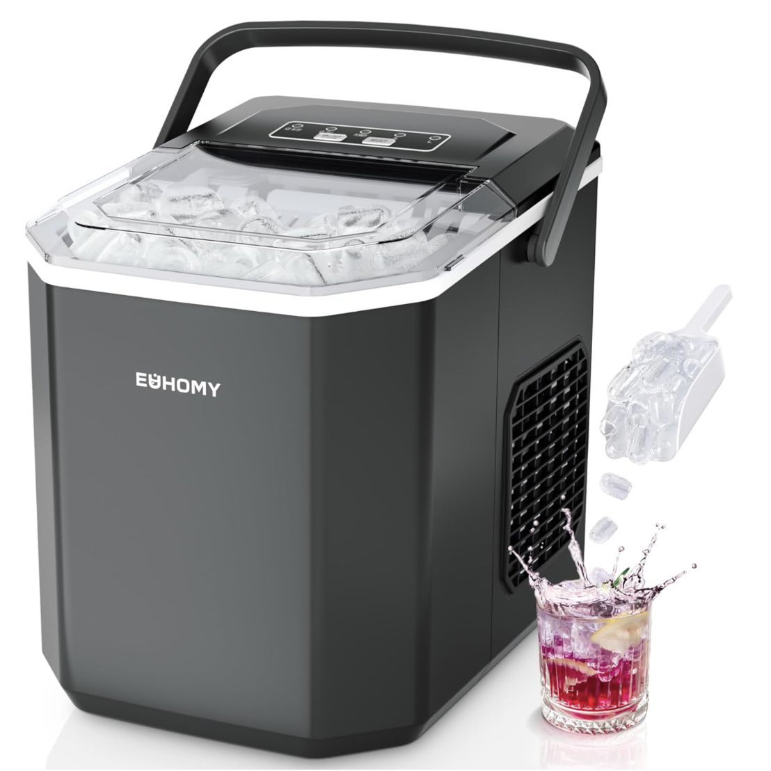 🏡🧊 EUHOMY Eiswürfelmaschine mit 9 Würfeln in 6 Min für 89,99€ (statt 110€)