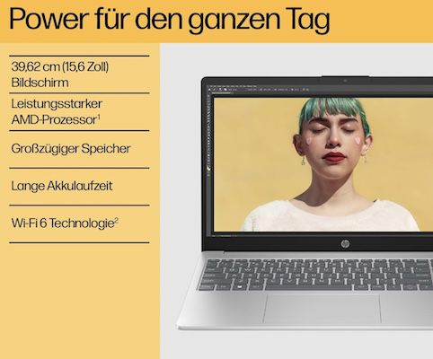 HP 15 Laptop mit 15,6 FHD Display & 16/512GB für 499,99€ (statt 549€)