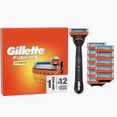 🪒 Gillette Fusion5 Power Rasierer mit 12 Ersatzklingen für 39,99€ (statt 50€)
