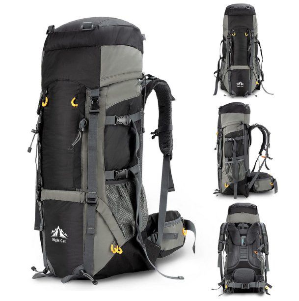 Night Cat Wanderrucksack (70L) mit Regenschutz für 44,99€ (statt 90€)