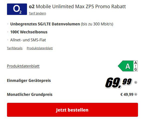 Eff 1,90€ mtl ‼️ Xiaomi 15 Ultra für 69,99€ + o2 unlimited 5G für 49,99€ + 100€ Bonus