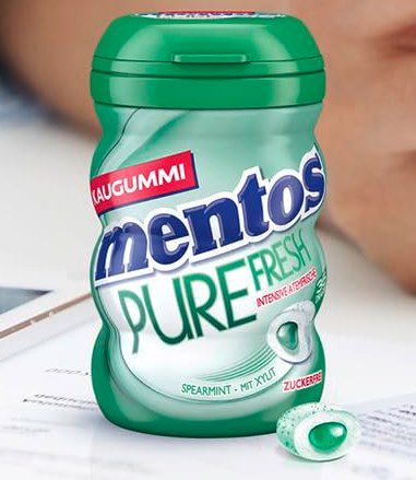 6x Mentos Kaugummi Pure Fresh Spearmint zuckerfrei ab 10,65€ (statt 17€)