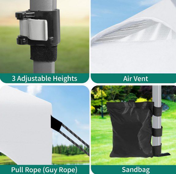 YITAHOME 3 x 3m Faltpavillon mit UV Schutz für 79,99€ (statt 100€)