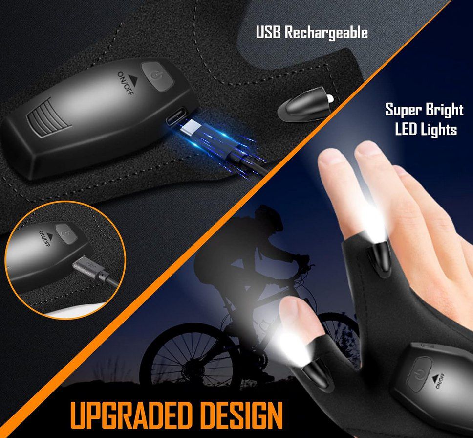 Handschuhe mit LEDs für 7,49€ (statt 12€)