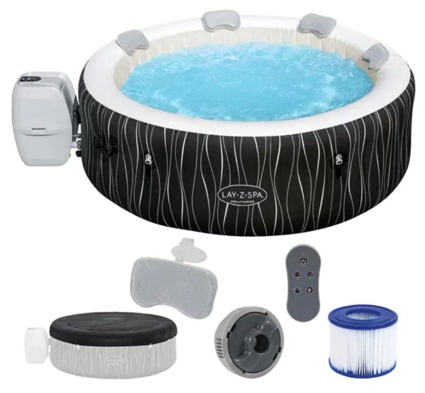 💦 Bestway Lay Z Spa LED Hollywood AirJet Whirlpool (Ø196cm) für 494,90€ (statt 659€)