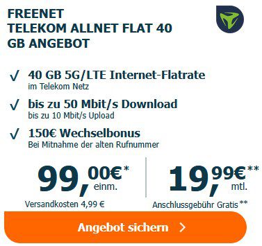 🍏 Apple iPad (2025) 128GB für 99€ + Telekom Allnet 40GB für 19,99€ mtl. + 150€ Bonus