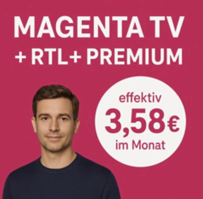 📺 Telekom Magenta TV Smart inkl. RTL+ Premium für eff. 3,58€ mtl. (statt 10€)