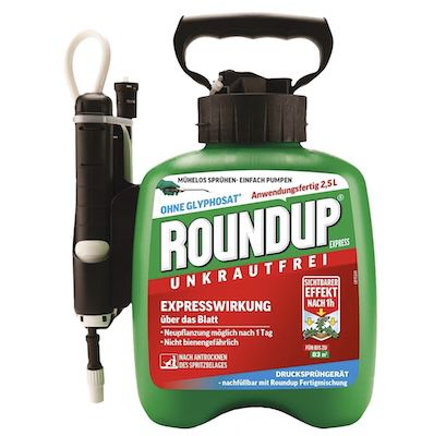 🌿 2,5 L Roundup Unkrautfrei Express Fertigmischung im Drucksprüher für 22,68€ (statt 29€)