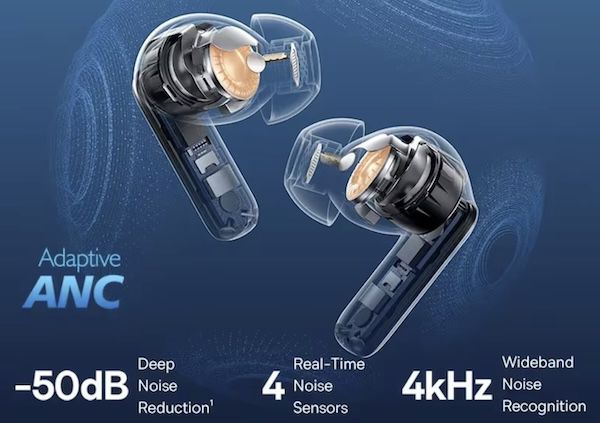Baseus EP10 Pro Kabellose In‑Ear Kopfhörer mit ANC für 23,74€ (statt 40€)