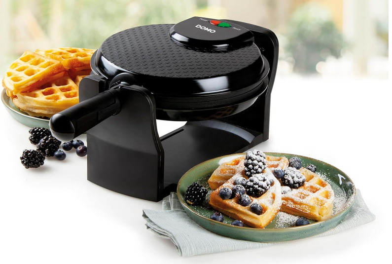 Domo DO9223W rotierender Waffelautomat Belgische Waffeln für 29,99€ (statt 40€)