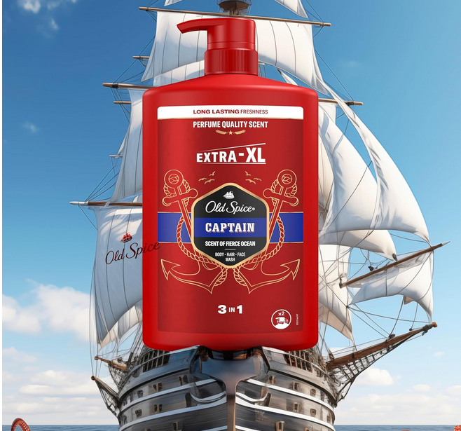 🏴‍☠️🦜Old Spice Captain 3-in-1 Duschgel extra XL [1L] für 6,87€ (statt 11€)